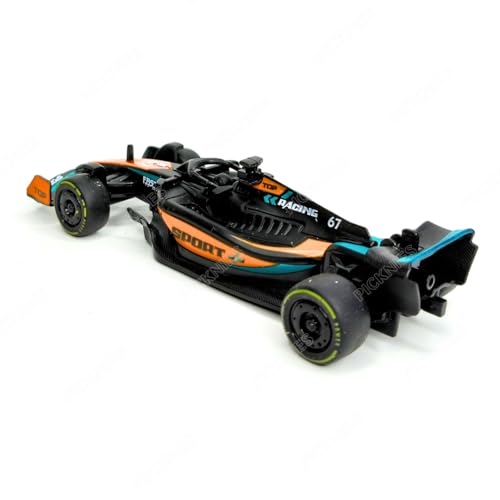 Image of 1:36 Scale Diecast F1 Racing Car with Pull Back Action, Metal Body Toy Model, Compatible with McLaren MCL38 2024 Design, Formula Racing Car for Kids & Collectors