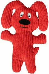 Razzle The Dog Corduroy Squeeker Dog Toy by Loopies - 3 inch