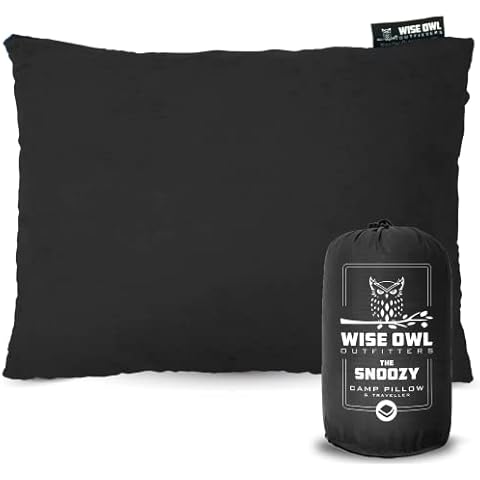 Black Small Camping Pillow Cover