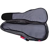 Toyvian 23 zoll Ukulelen Tragetasche aus Leichtem Material Gepolstert mit Großem Stauraum für Zubehör Rot Kariert Schulterrucksack für Ukulele