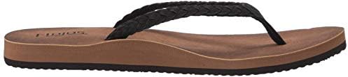FLOJOS Women's Sky Flip-Flop, Black/TAN, 5 | Image 5