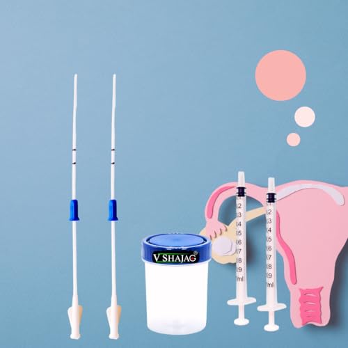 V Shajag Advanced IUI Home Insemination Kit – Complete IVI/IUI Fertility Solution for Couples Trying to Conceive | Includes 2 Sterile IUI Catheters, 2 Syringes & 1 Reusable Collection Cup | Designed for Safe & Effective Self-Insemination | Supports Natural Conception (Pack of 2)