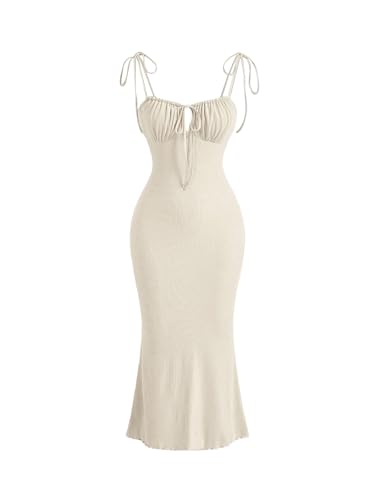 Amazon.com: Verdusa Women's Ruched Knot Front Tie Shoulder