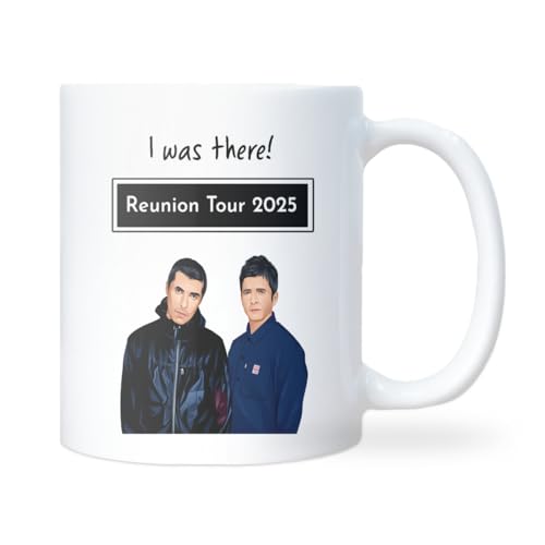Confidently Quirky - Oasis Reunion 2025 White Mug I Was There Oasis Tour Liam and Noel Gallagher Fan Gift Funny Oasis Memorabilia Oasis Reunion Concert Souvenir