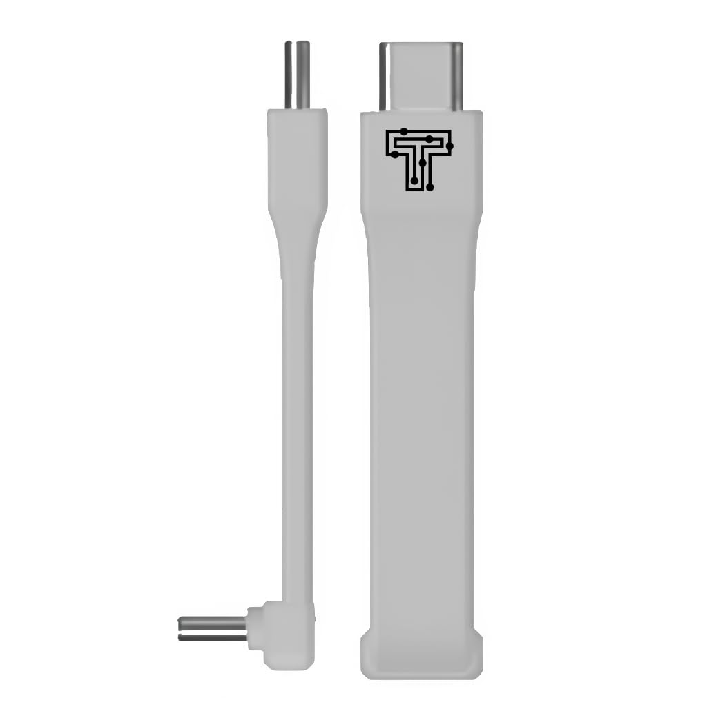 TECPHILE USB4 240W Short U‑Shaped Type‑C to Type‑C FPC Cable, 40Gbps 8K/60Hz PD3.1 Fast Charging for iPhone 17/16/15/15 Pro/15 Pro Max, iPad, MacBook, Laptop, External SSD & Camera Rigs (6cm)