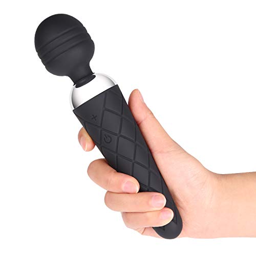 Electric Wand Massager Handheld, FEELSO Cordless Waterproof Rechargeable Personal Massager for Women