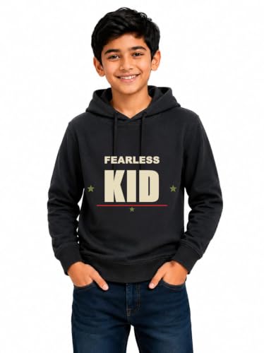 Image of Boys Hooded Sweatshirt | Cotton Blend Full Sleeve Hoodie for Boys