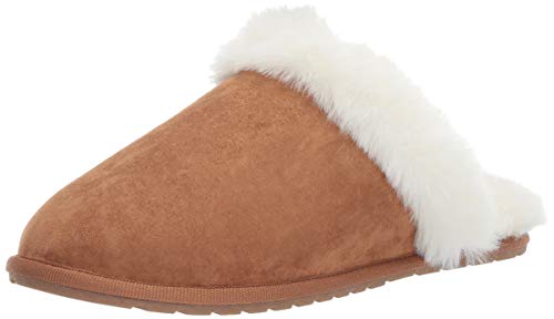 Amazon Essentials Women's Scuff Slipper, Light Brown, 7