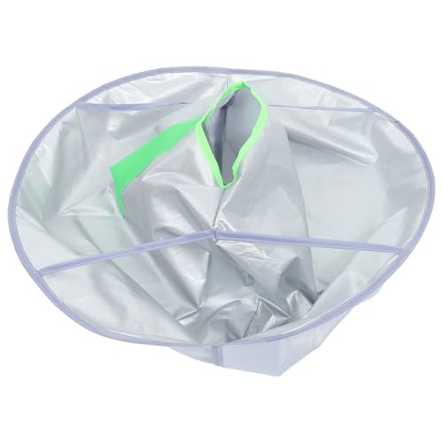 Capa para corte de cabello reutilizable tamaño mediano panel frontal verde para adultos accesorios de peluquería portátil para salón y barbería miniatura 1