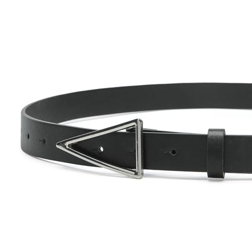 Women Belts for Jeans Dress Skinny Waist Belt with Gold Triangle Buckle Width Thin Belts for Ladies4