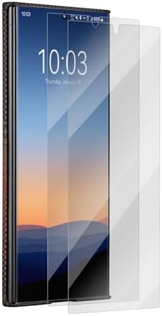 pitaka 2 Pack Soft Screen Protector for Galaxy S24 Ultra, HD Clear
