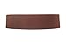eVogues Plus Size Leatherette O-ring Buckle Elastic Wide Fashion Belt Brown
