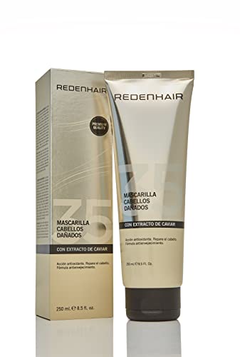 Redenhair - Mascarilla para Pelo Seco y Dañado - Repara, Nutre Intensamente y Recupera la Hidratación de Cabellos Muy Dañados - Mascarilla Capilar con Alto Contenido en Caviar Hidrosoluble - 250 ml