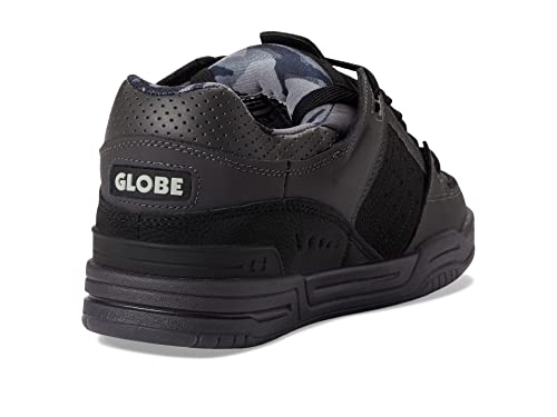 Image of Globe Mens Fusion Skate Shoes, Black /Gunmetal /Grey, 12 UK