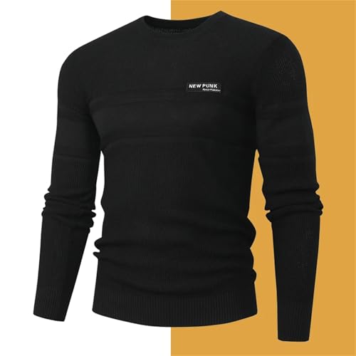 Slim Fit Knit Pullover Wool Sweater for Men V Neck Lightweight Long Sleeves Soft Jumper Top2