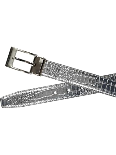 CTM Leather Croc Print Belt4