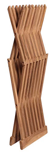 Mr. Deko Teak Beistelltisch Fishbone - Teak - Tisch - Gartentisch - Outdoormöbel - Teakholz - für Balkon, Terrasse… – Bild 5