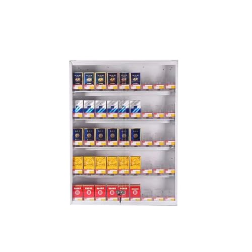 Vitrinas de cigarrillos con cerraduras y soporte rectangular para pitilleras de alta seguridad 2