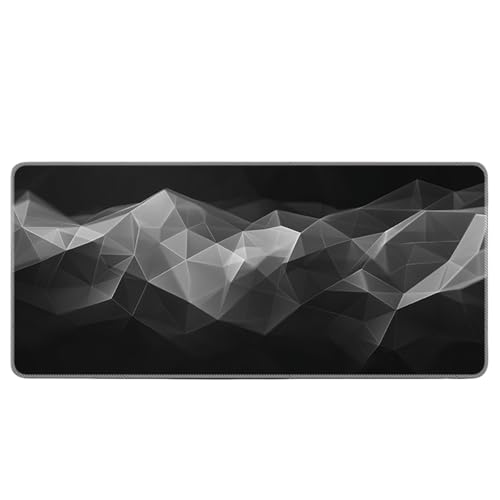 XXL Tapis de Souris 800x300mm Art Liquide Abstrait Grand Tapis de Souris Gaming avec Bords Brodés Résistant à l'eau Surface Textile Haute Densité pour Souris Optique Laptop Ordinateur