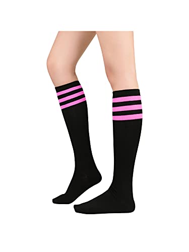 Image of Century Star Knee High Socks for Women Long Tube Socks with Stripes