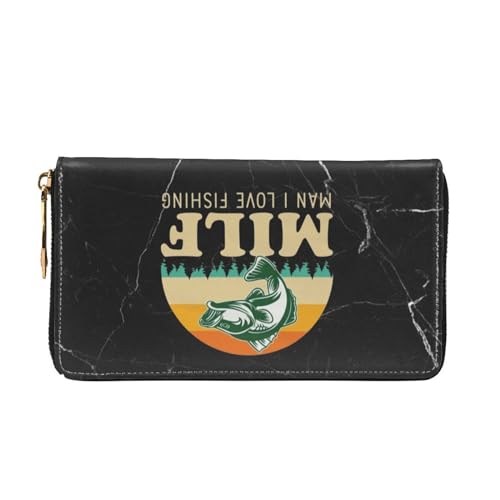 Milf Man I Love Fishing Wallet Card Bag3