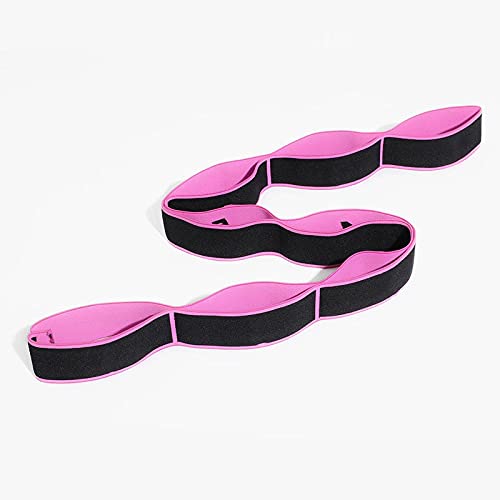 bd Resistance Band Yoga Pull Strap Belt Polyester Latex Elastic Latin Dance Stretching Band Loop Yoga Pilates GYM Exercise Resistance Bands (Color : Purple)