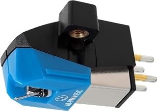Audio Technica AT-VM95C Dual Moving Magnet Cartridge with Conical Stylus (Black/Blue)