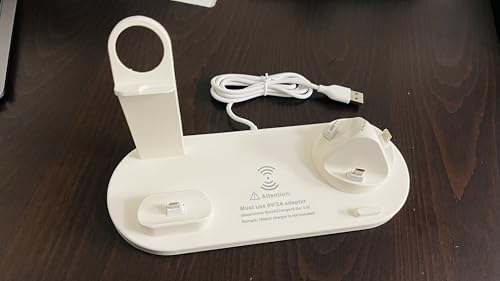 Support de charge blanc au design épuré pour montres et smartphones