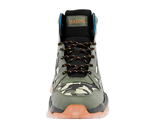 Mazino Wonderstone Fashion Chunky Sneakers for Men -Men's Athleisure Casual Shoes (Olive Camo /12)2