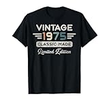 vintage 1975 limited edition 50° compleanno maglietta