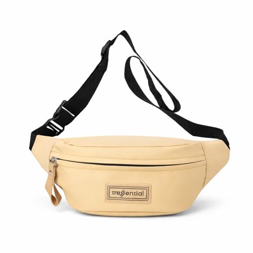 Image of Tressential Waist Bag for Men Women | Cross Body Fanny Pack Sling Bag for Hiking, Travel, Camping, Outdoor Sports, Cycling | Money Belt with Adjustable Strap (Yellow)