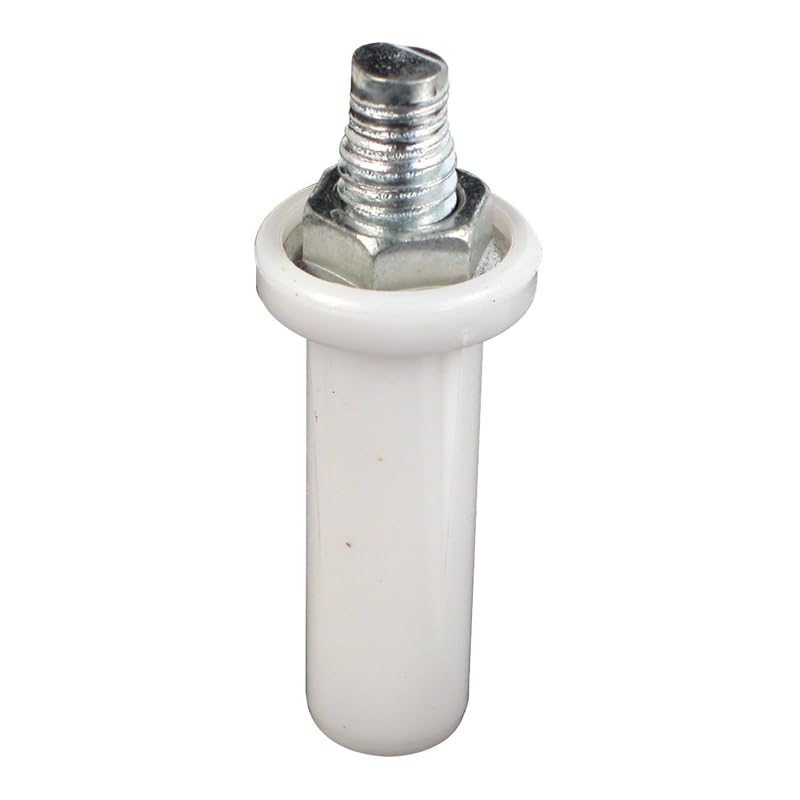 Pivote blanco de plástico para puertas de clóset plegables Prime-Line, paquete de 1 unidad miniatura 1