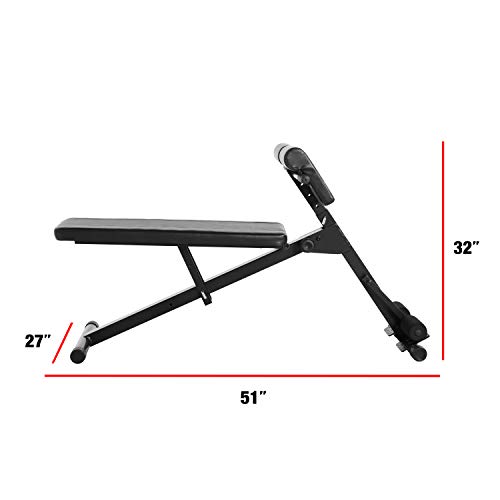 Cap Barbell Hyperextension/Ab Bench,Black #TOP1