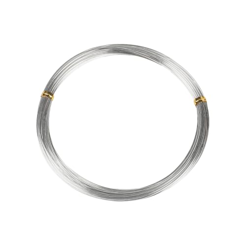 3mm x 10m Silver Bendable Aluminum Wire Thick Modelling Metal Wrapping Weaving Wire Armature Art Craft Wires Bonsai Tree Training Wires for DIY Skeleton