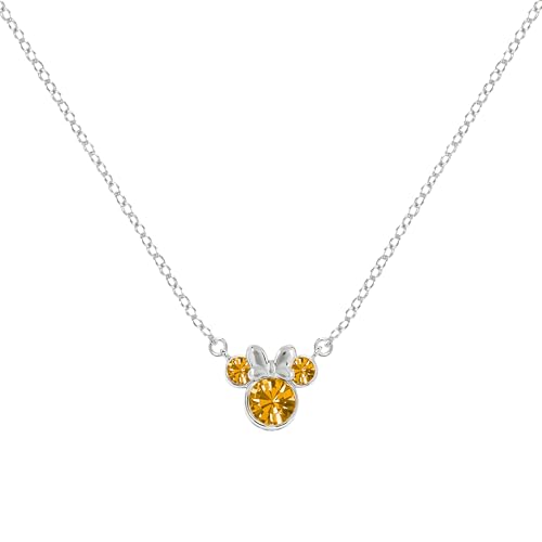 Collier Minnie Mouse cadeau anniversaire de novembre en argent véritable