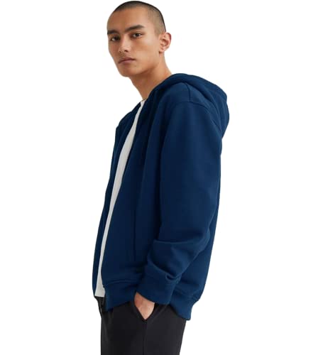 Image of Koverify Plain Chain CottenBlend Zipper Hoodie /Hooded Jacket /Unisex Jacket for Men and Women