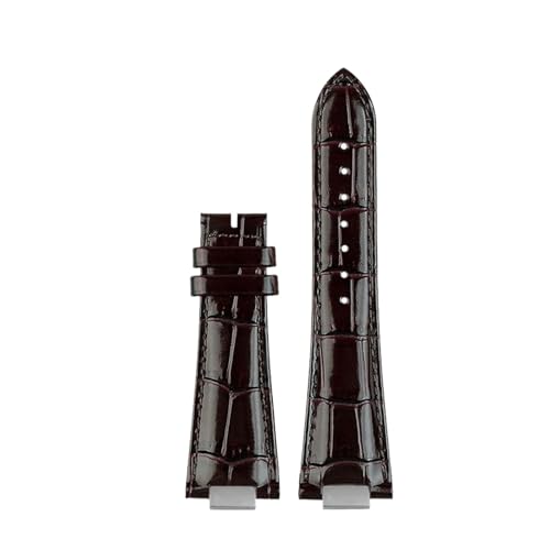 [RWUXCYNTP] 25X13mm �m�b�`���U�[���v�X�g���b�v + �R�l�N�^ �p�e�b�N�t�B���b�v �m�[�`���X 5711 5726 5712g ���v�o���h ���X�g�o���h �u���X���b�g�ƌ݊�������(Brown-No buckle-B)