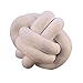 Ruby569y - Cuscino imbottito a forma di cartone animato, morbido, con palline annodate in peluche, decorazione per divano e letto, 30 cm, colore: Bianco