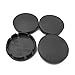 ERUYN 4pcs 56mm Tapas de Cubo de Centro de Rueda de Coche Universal ABS Cubierta de llanta de neumático de vehículo Negro