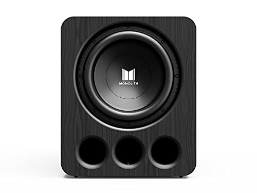 Image of Monolith THX Ultra Certified 2000 Watt Powered Subwoofer - 13-Inch, Massive Output, Low Distortion, for Studio and Home Theater Systems, Black Ash Finish