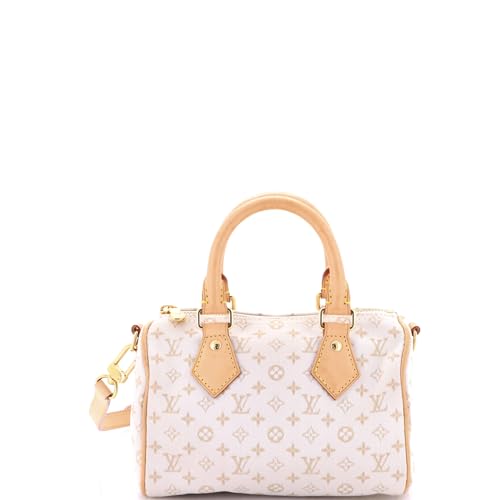 Pre-Loved Speedy Bandouliere Bag Monogram Jacquard Polyamide 20, ...