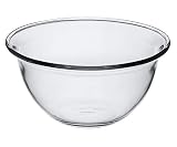 Pasabahce Borcam Schüssel Miba 59514 – Schüssel aus Glas, Ø 21 cm, Backofenfest, Mikrowellenfest, Spülmaschinenfest, für Obst, Salat, Beilagen, Chips, Kochen + Backen, 1 Stück