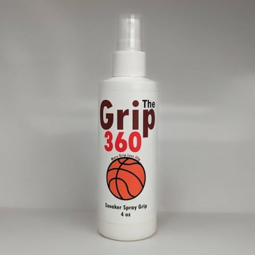 The Grip 360 - Basketball Shoe Grip Spray - Performance Enhancer - 4 fl oz - for Use with Basketball Gear, Training, and Team Play