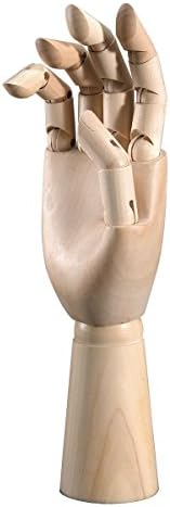 Peregrine 12 Inches Tall Male Right Hand, 12" Wooden Hand Manikin