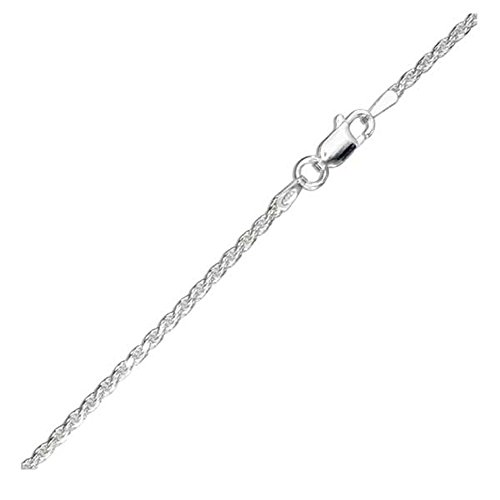 Oxford Diamond Co Sterling Silver 040 Rope Chain 2.0mm Made in Italy Solid 925 Womens Mens Necklace 24
