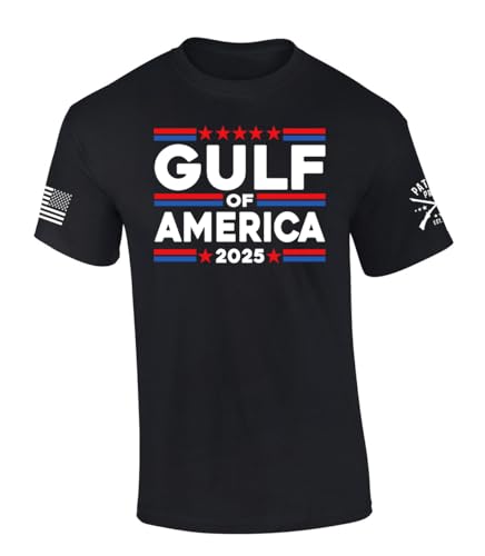 Patriot Pride Mens Political Gulf of America Stars Short Sleeve T-Shirt