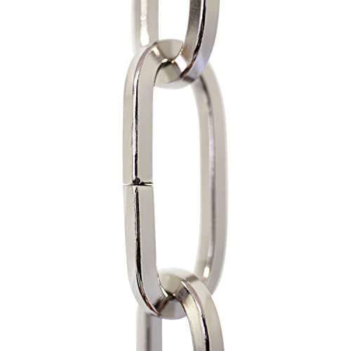 Image of RCH Hardware CH-S62-40-PN-10 | 7 Gauge Decorative Solid Steel Fixture Chain | 10 Foot Increments
