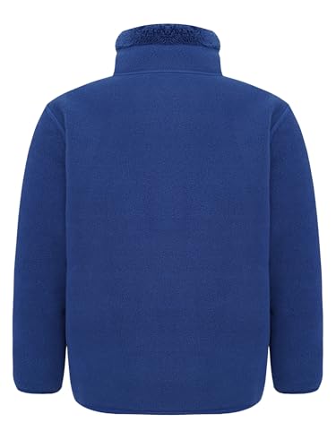 Kids Boys Girls Warm Fleece Sweatshirt Solid Color Long Sleeve Stand Collar Zipper Jacket with Pockets2