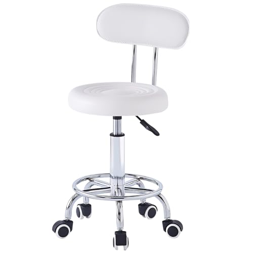 ازولمارت مقعد دوار مع عجلات، مقعد دوار عالي الظهر، كرسي طاول...