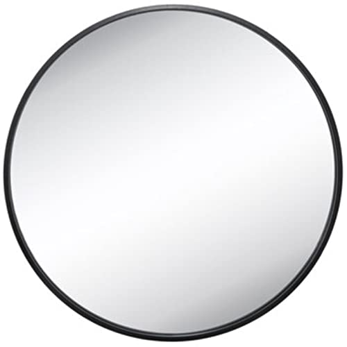 Black Round Large Metal Wall Mirror